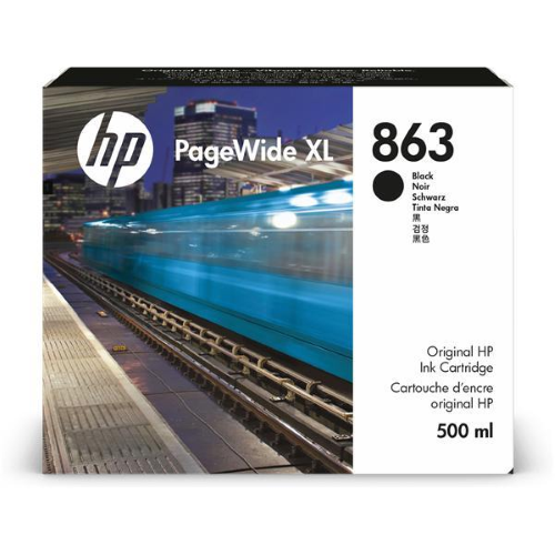 HP INC HP 863 PAGEWIDE XL NERO DA 500 ML